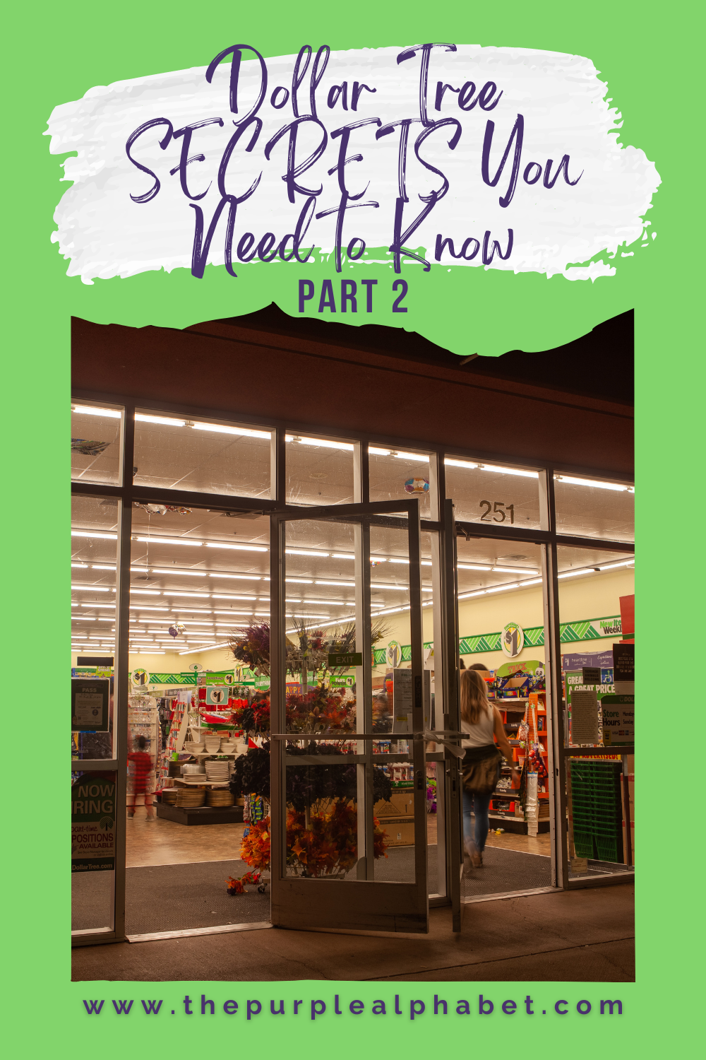 Dollar Tree SECRETS You Need to Know - Part 2 - The Purple Alphabet